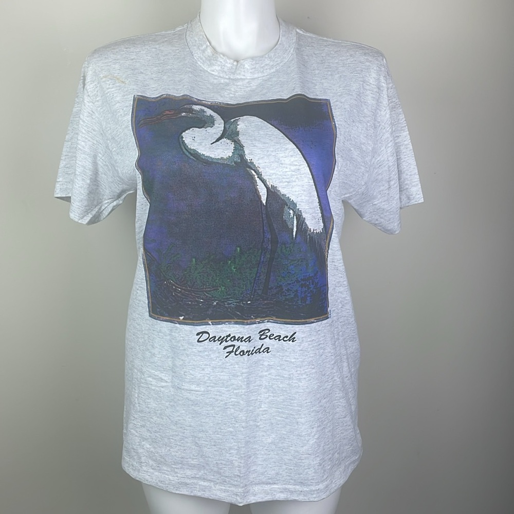 Daytona Beach Florida Vintage Egret Shirt